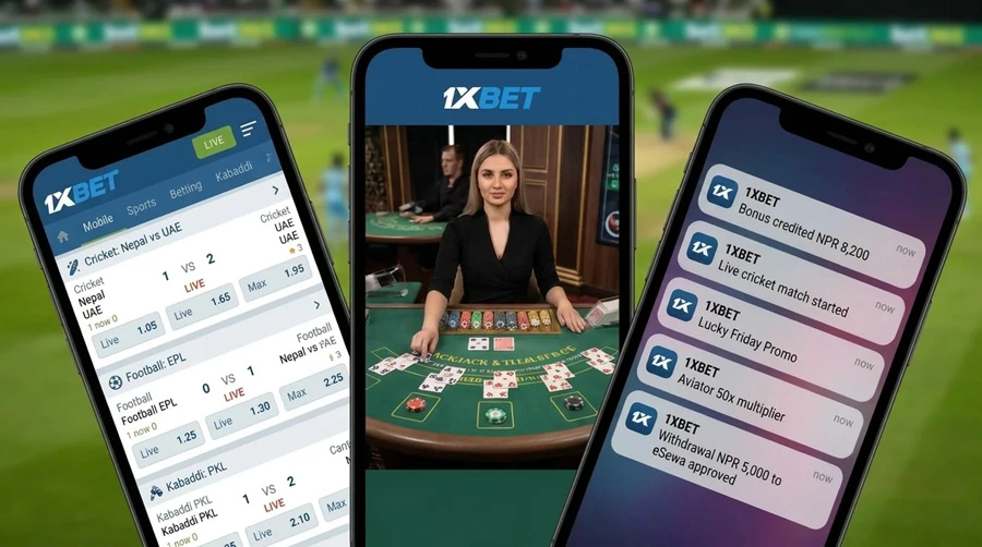 1xBet mobile app key features and screens