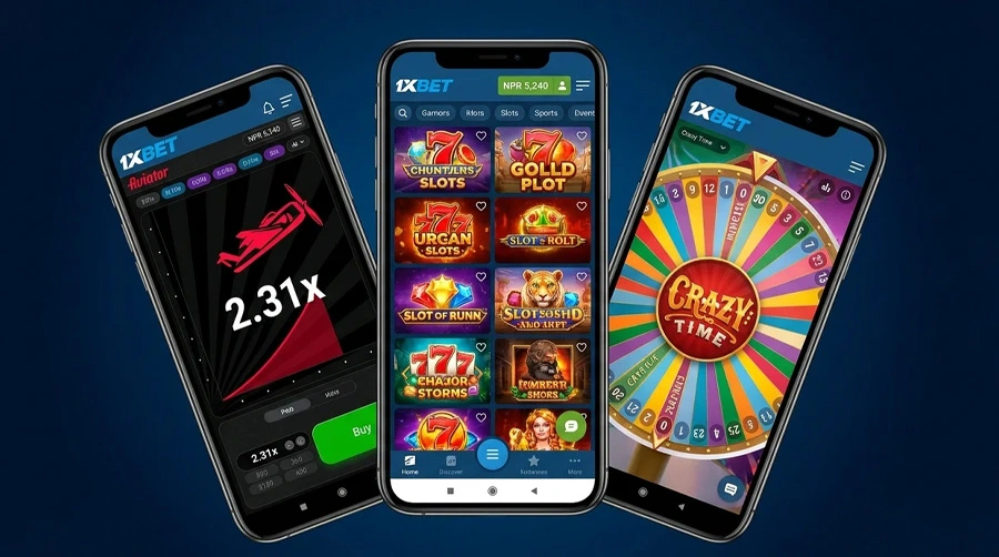 Popular casino games on the 1xBet mobile app