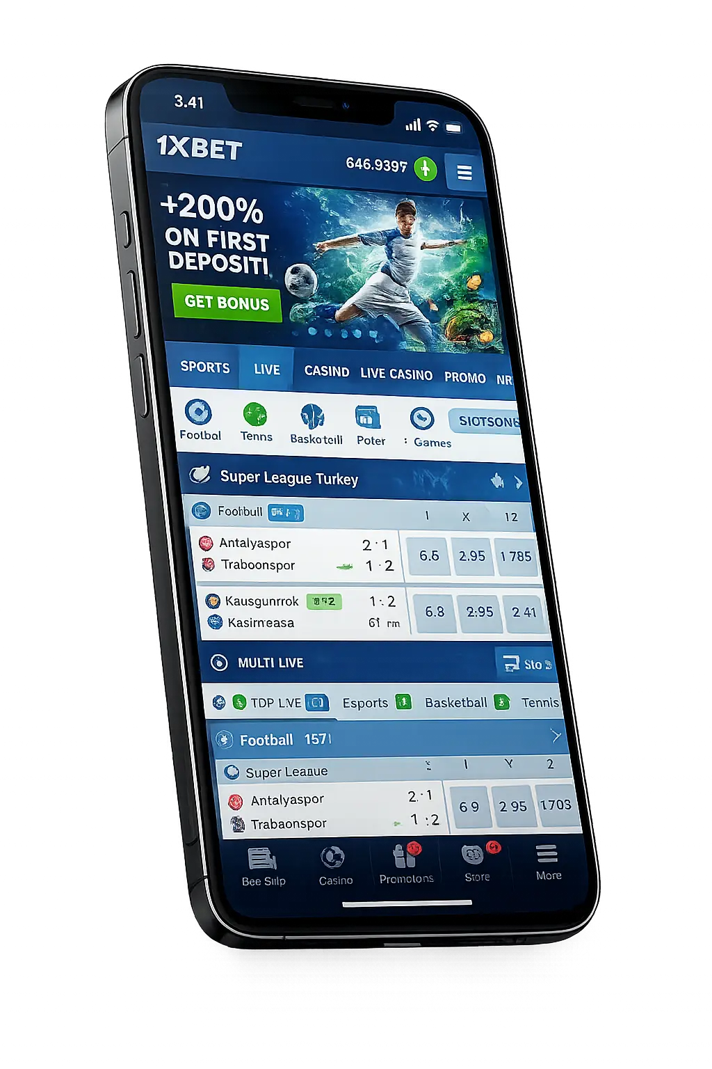 1xBet Nepal mobile app for Android and iOS