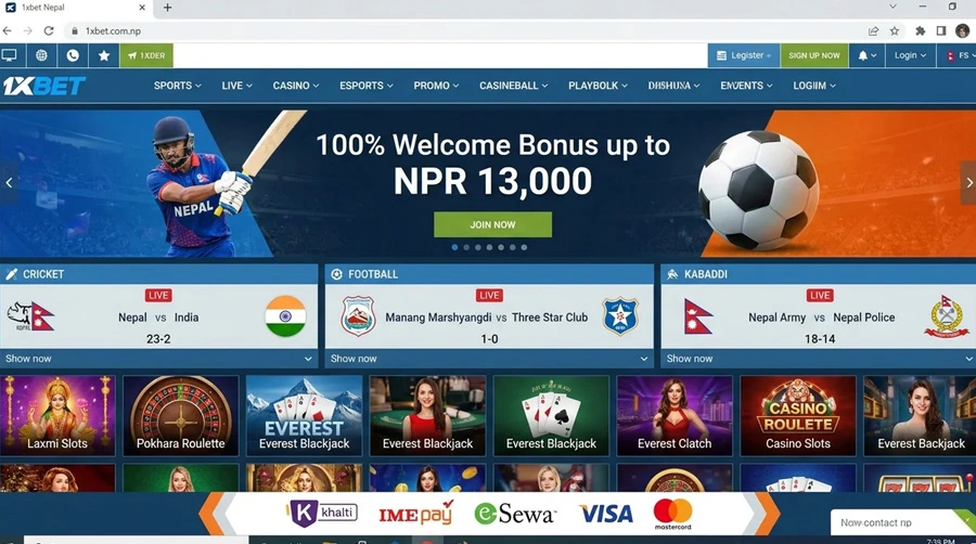 1xBet नेपाल प्लेटफर्म समीक्षा